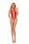 Боди-сетка с цветочным узором Passion BS112 One Size, red картинка