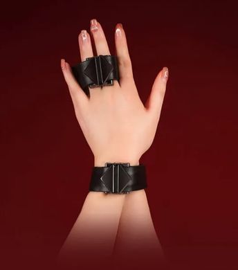 Наручники кожаные LOCKINK Wristcuffs/Anklecuffs Brown Set картинка