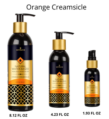 Пробник лубриканта на водній основі їстівного Sensuva Natural Water-Based Orange Creamsicle, апельсинове морозиво (6 мл) зображення