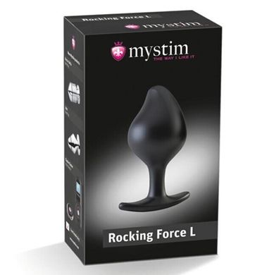 Силіконова анальна пробка Mystim Rocking Force L для електростимулятора (діаметр 4,7 см) зображення