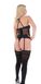 Сексуальный корсет +стринги Passion Amanda Corset black, размер L/XL картинка 9