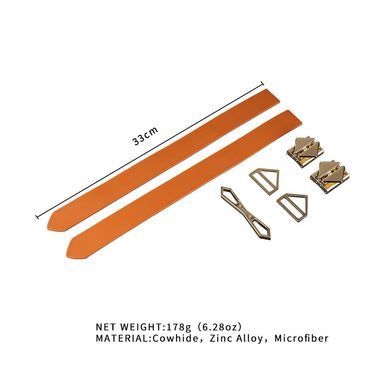Наручники кожаные LOCKINK Wristcuffs/Anklecuffs Brown Set картинка