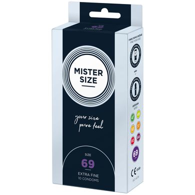 Презервативи тонкі Mister Size pure feel, розмір 69 (10 шт) зображення
