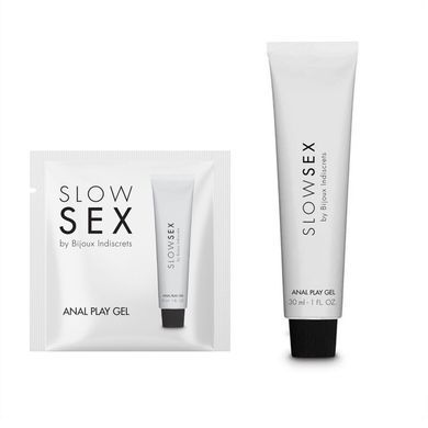 Пробник анального гелю-змазки на водній основі Bijoux Indiscrets Slow Sex Anal play gel (2 мл) зображення