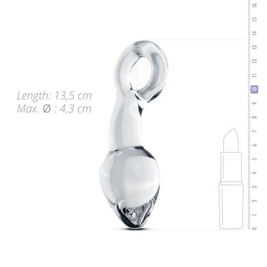 Скляний стимулятор простати Gildo Glass Prostate Plug No. 13 (діаметр 4,2 см) зображення