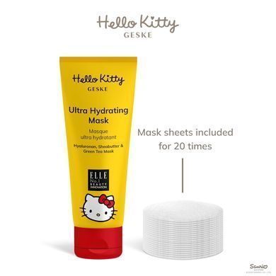 Ультразволожувальна маска GESKE Ultra Hydrating Mask by Hello Kitty Head (50 мл + 20 серветок) зображення