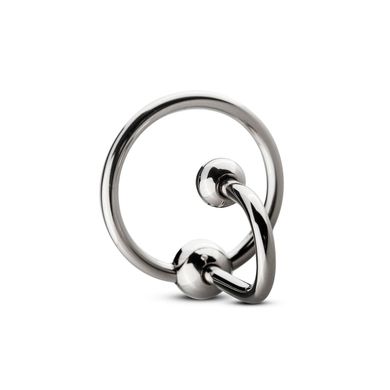 Уретральная вставка с кольцом Sinner Gear Unbendable Sperm Stopper Solid (диаметр кольца 2,6 см) картинка
