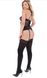 Сексуальный корсет +стринги Passion Amanda Corset black, размер L/XL картинка 8