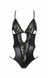 Боді з імітацією шкіри і стрепами Passion ASUNA BODY black, розмір XXL/XXXL картинка 3