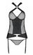 Сексуальний корсет +стрінги Passion Amanda Corset black, розмір L/XL картинка 5