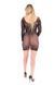 Полупрозрачное миниплатье с рукавами-митенками Passion BS101 One Size, black картинка 10