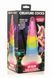 Фентезійний фалоімітатор з присоскою Creature Cocks Luminescent Rainbow Silicone Dildo (діаметр 5,4 см) картинка 2