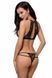 Сексуальный комплект белья Passion Exclusive JADE SET black, размер L/XL картинка 2