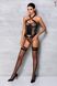 Сексуальный корсет +стринги Passion Amanda Corset black, размер L/XL картинка 3
