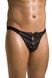 Откровенные трусы со шнуровкой Passion 044 SLIP OPEN BEN black, размер L/XL картинка 1