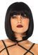 Парик короткий с челкой Leg Avenue Short natural bob wig black картинка