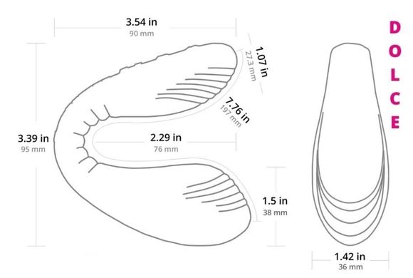 Подвійний смарт вібратор Lovense Dolce Quake (діаметр 3,8 см) зображення