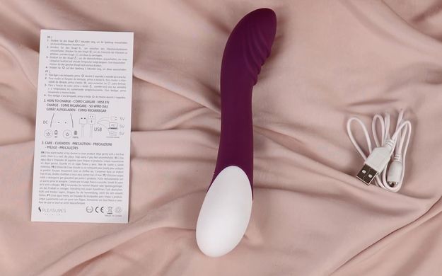Вібратор для точки G з підігрівом S Pleasures Premium Phoenix, чорний (діаметр 3,5 см) зображення