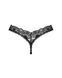 Кружевные стринги с низкой посадкой Obsessive Donna Dream thong Black, размер XL/2XL картинка 4