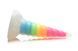 Фентезійний фалоімітатор з присоскою Creature Cocks Luminescent Rainbow Silicone Dildo (діаметр 5,4 см) картинка 3