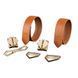 Наручники кожаные LOCKINK Wristcuffs/Anklecuffs Brown Set картинка 4