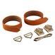 Наручники кожаные LOCKINK Wristcuffs/Anklecuffs Brown Set картинка 5