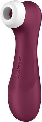 Вакуумний кліторальний стимулятор з вібрацією Satisfyer Pro 2 Generation 3 with Liquid Air Wine Red зображення