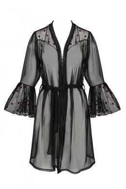 Воздушный пеньюар Passion LOVELIA PEIGNOIR black, размер S/M картинка