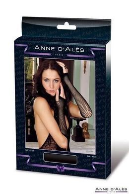 Мітенки сітка Anne De Ales Black (Чорні) зображення