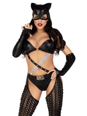 Еротичний костюм кішечки-пані Leg Avenue Mistress Kitty, розмір XS зображення