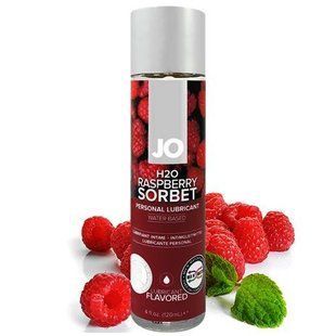 Оральная смазка JO H2O Raspberry Sorbet (малиновый сорбет) 120 мл картинка