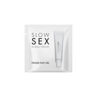 Пробник гелю-змазки для мастурбації на водній основі Bijoux Indiscrets SLOW SEX Finger play gel (2 мл) зображення