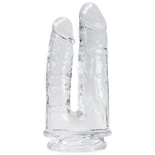 Прозрачный фаллоимитатор двойной Alive Imperium Jelly Dildo (диаметр 4,3 см и 3,3 см) картинка