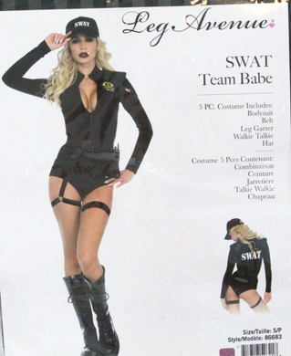 Костюм еротичних спецсил Leg Avenue SWAT Team Babe, розмір XS зображення