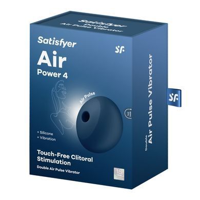 Вакуумний стимулятор з вібрацією Satisfyer Air Power 4 зображення