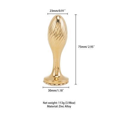 Анальная пробка ребриста LOCKINK SEVANDA Pearl Pear-shape Anal Plug (диаметр 2,3 см) картинка