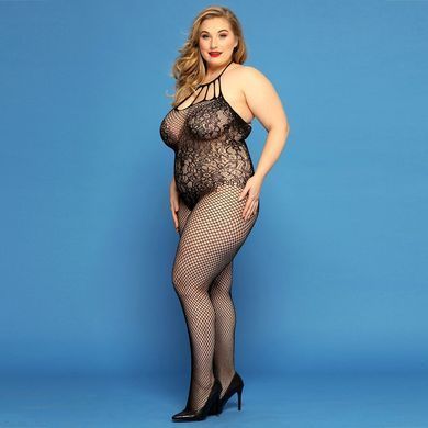 Сітчастий бодістокінг JSY &laquo;Відверта Мадлен&raquo; Plus Size, Black зображення
