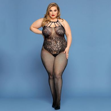 Сітчастий бодістокінг JSY &laquo;Відверта Мадлен&raquo; Plus Size, Black зображення