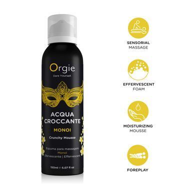 Масажна пінка з ефектом бульбашок, що лопаються Orgie Acqua Croccante Monoi, квітка Моноі (150 мл) зображення