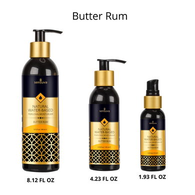 Пробник лубриканта на водній основі їстівного Sensuva Natural Water-Based Butter Rum, солодкий ром (6 мл) зображення