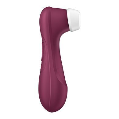 Вакуумний кліторальний стимулятор з вібрацією Satisfyer Pro 2 Generation 3 with Liquid Air Wine Red зображення