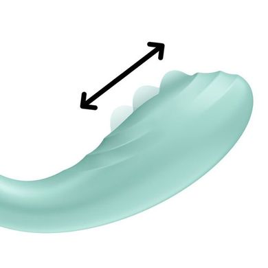 Вібратор із перловою стимуляцією точки G Satisfyer Rrrolling Pleasure Mint (діаметр 4 см) зображення