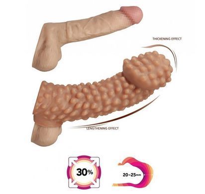 Насадка на член з отвором для мошонки Kokos Cock Sleeve CS 004, розмір M зображення