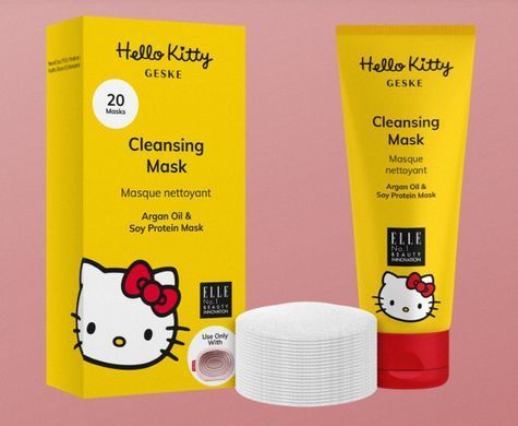 Очистительная маска GESKE Cleansing Mask by Hello Kitty Oval (50 мл + 20 салфеток) картинка