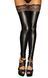 Сексуальні панчохи з мереживом Noir Handmade F135 Powerwetlook stockings, розмір L картинка 1