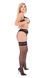 Комплект с открытой грудью: лиф, пояс и трусики Passion ECO KERRIA SET WITH OPEN BRA black, размер L/XL картинка 11
