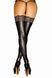 Сексуальні панчохи з мереживом Noir Handmade F135 Powerwetlook stockings, розмір L картинка 2