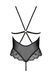 Сетчатое боди с кружевным лифом Passion DELIENA BODY black, размер L/XL картинка 4
