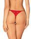 Сексуальні трусики з мереживом та доступом Obsessive Ingridia crotchless thong, розмір XL/2XL картинка 2