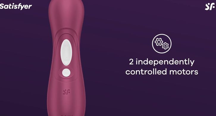 Вакуумний кліторальний стимулятор з вібрацією Satisfyer Pro 2 Generation 3 with Liquid Air Wine Red зображення
